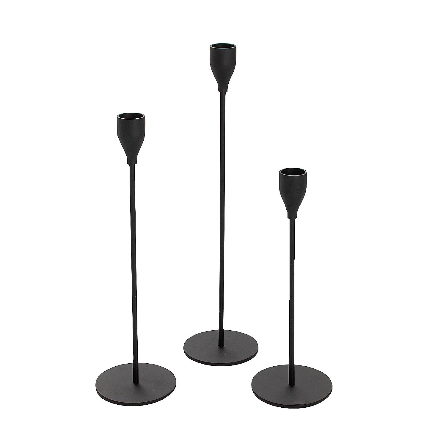12.6'' H Metal Tabletop Candlestick | Wayfair North America