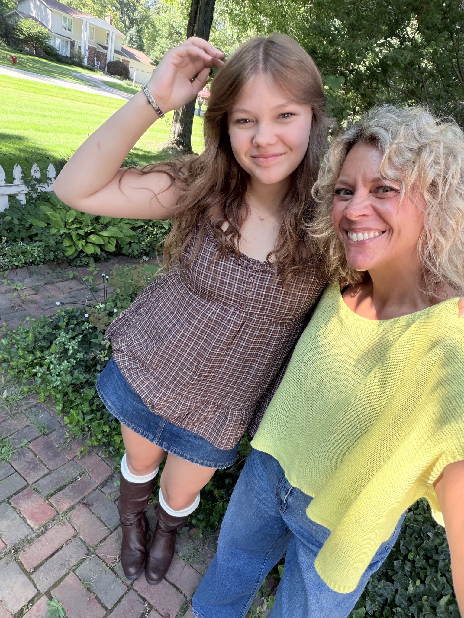 Look how cute my daughters outfit is! Perfect Autumn style- she said the top and skirt with built in shorts fit true to size and use my code Nicoles15 to get 15% off the boots from the dream pairs website (also available on Amazon but can’t use my discount there sadly).

#LTKSeasonal #LTKMidsize #LTKootd