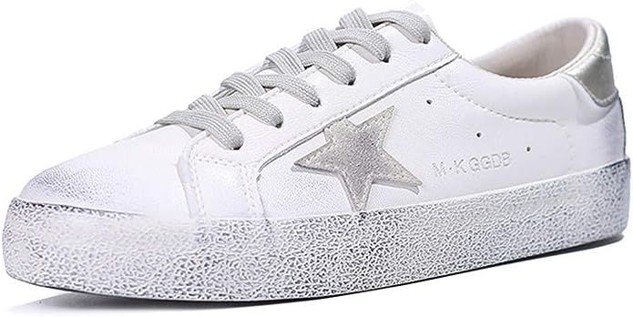 Orlancy Women's Sneakers Lightweight Superfibre Leather Pattern Flat Lace Up Vintage Casual Walki... | Amazon (US)