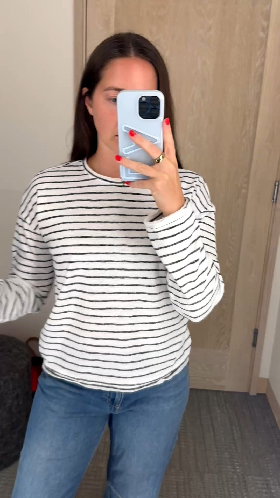 This is a great basic long sleeve to grab on sale!! Wearing size medium 

Nordstrom sale

#LTKSaleAlert #LTKootd