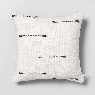 18" x 18" Texture Dash Throw Pillow - Hearth & Hand™ with Magnolia | Target