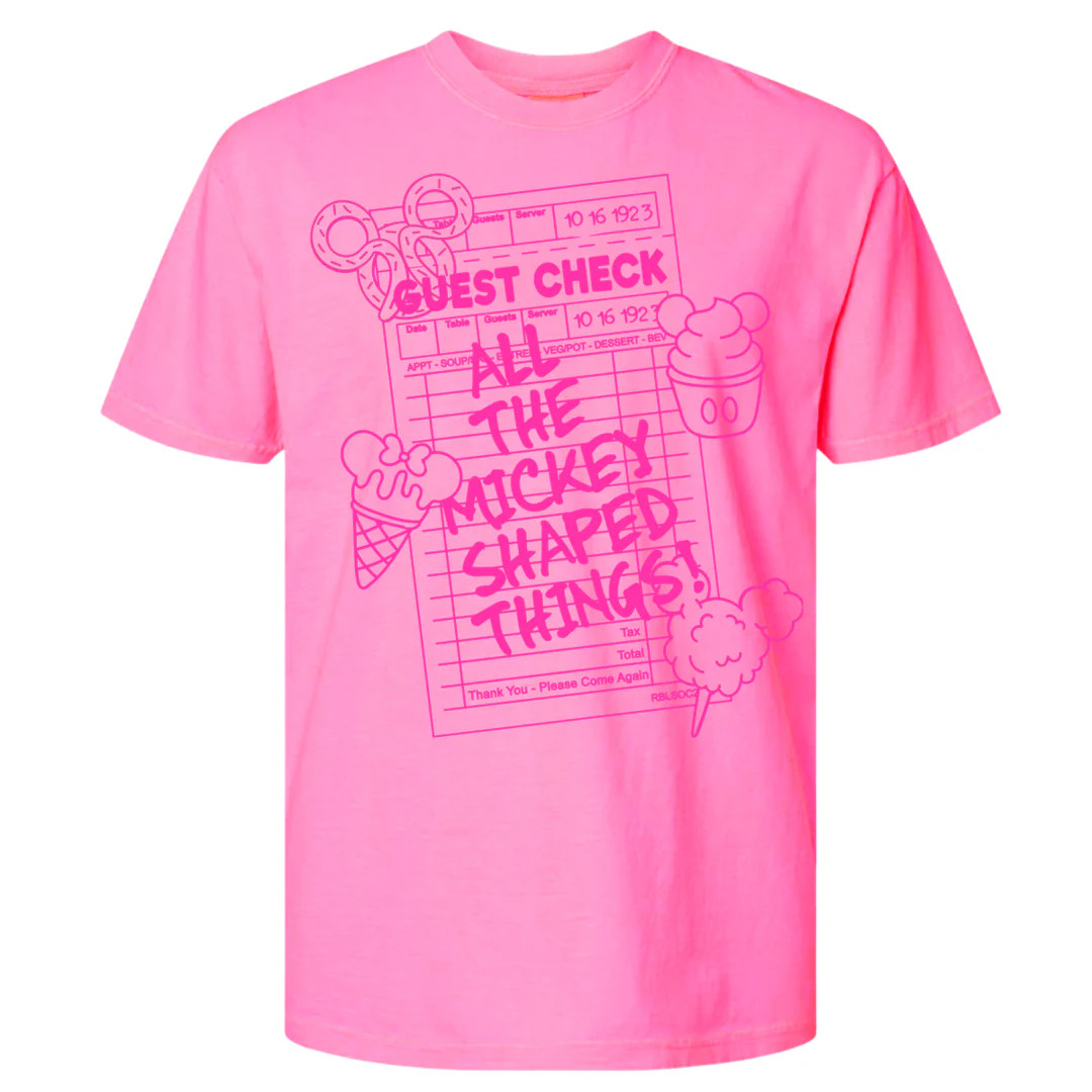Neon 'All The Mickey-Shaped Things' T-Shirt | United Monograms