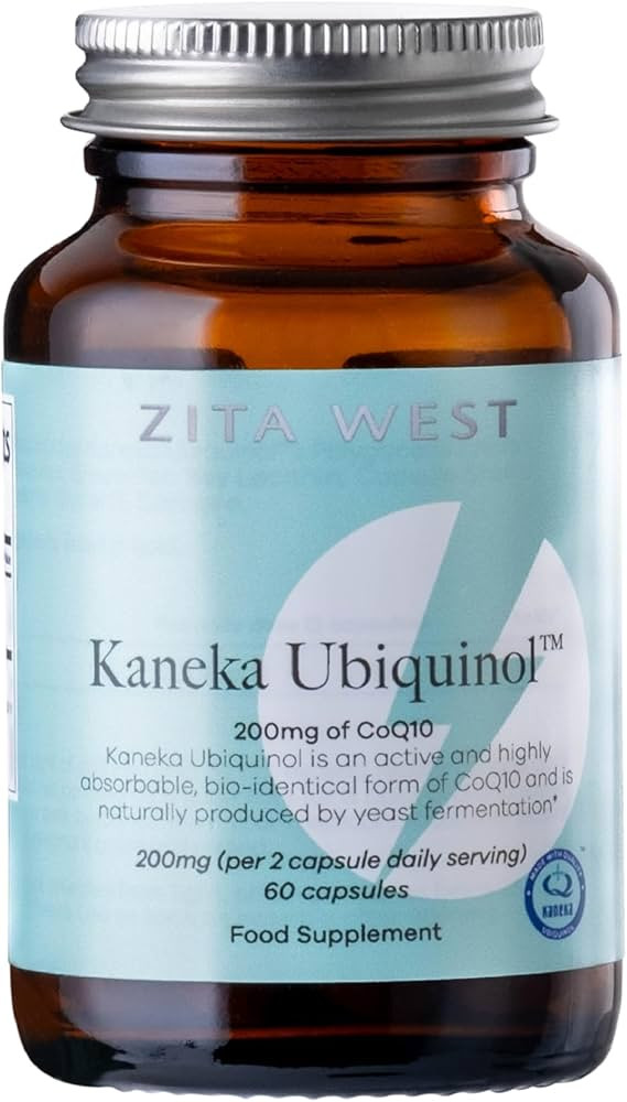 Zita West Kaneka Ubiquinol 200mg (from 2 Capsules) - Premium CoQ10 Supplement for Fertility, Ener... | Amazon (UK)