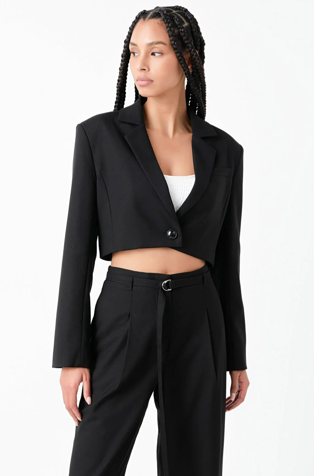 Oversized Cropped Blazer | Endless Rose