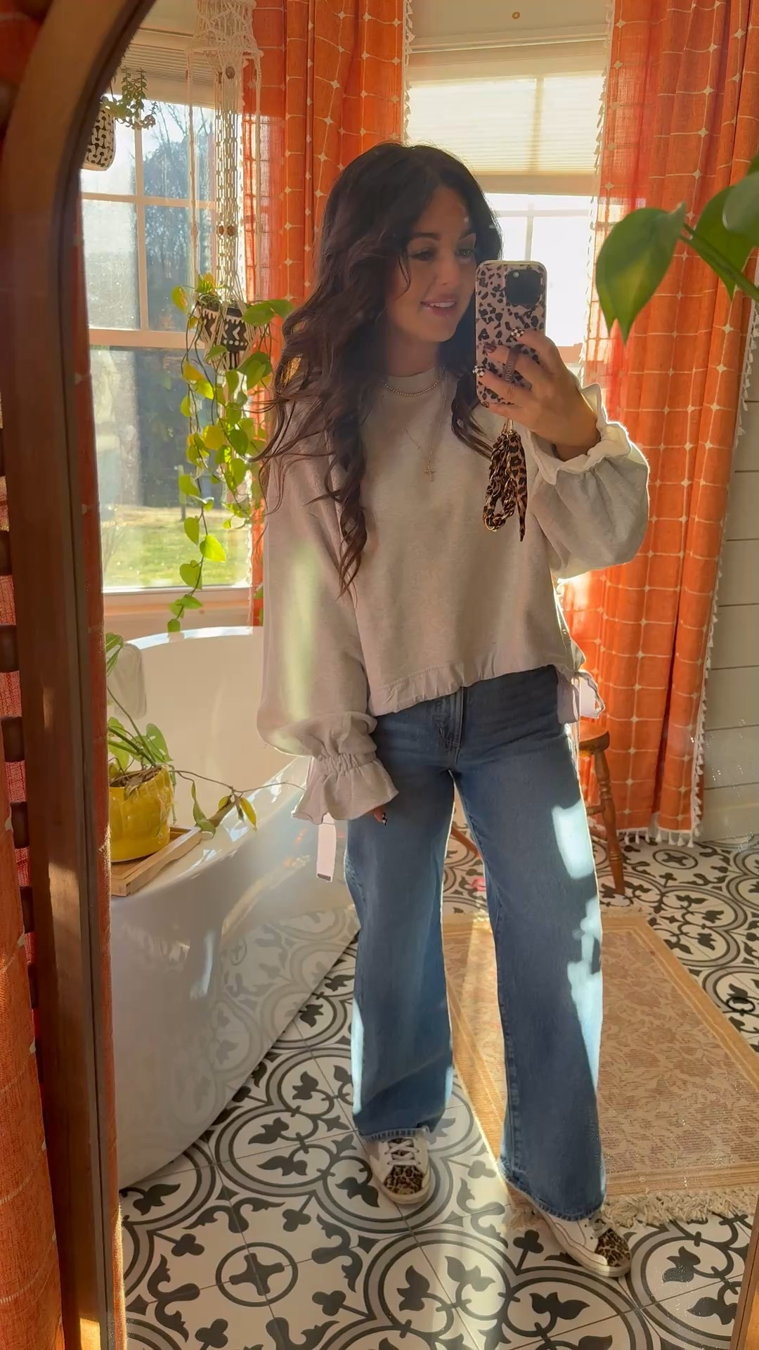 OOTD wearing to thanksgiving… wearing this shirt on repeat and cannot wait until the next colors comes in!! On sale Anthropologie @anthropologie #anthropologie 

#LTKSaleAlert #LTKGiftGuide #LTKootd