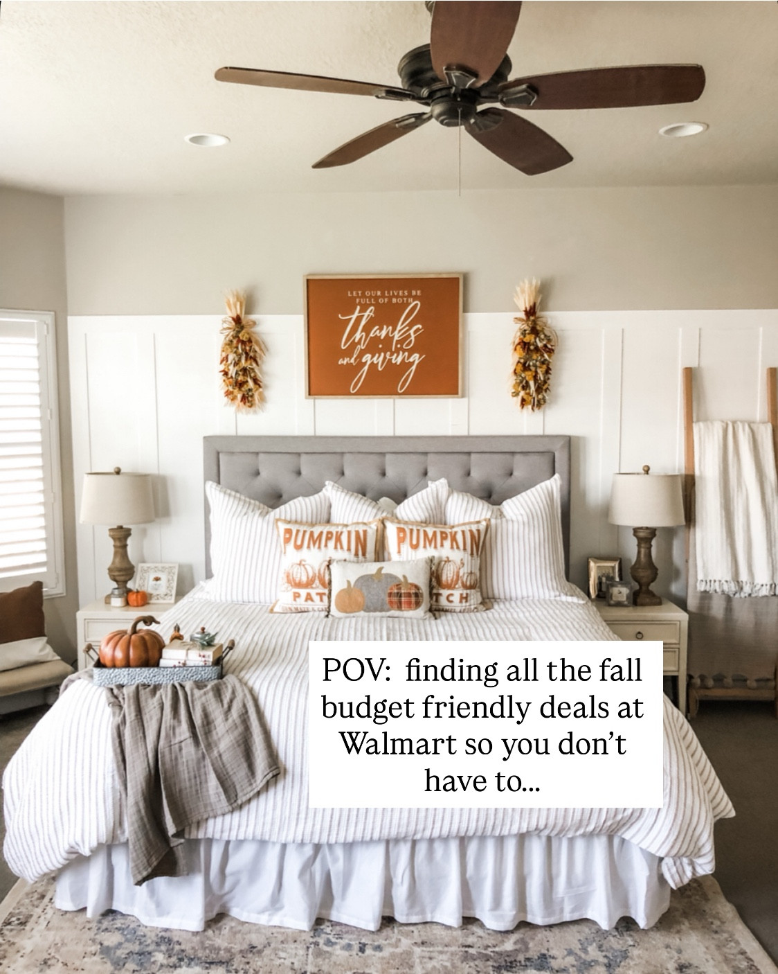 🍂✨ Budget-friendly fall finds you need to see! ✨🍂

POV: I hunted down all the cozy, neutral, pumpkin-perfect Walmart deals so you don’t have to. 🧡 From affordable throw pillows to festive pumpkins and blankets, you can create a warm fall bedroom makeover without breaking the bank.

The best part? Everything is budget-friendly, easy to style, and available now at Walmart 🙌

Would you decorate your bedroom for fall too, or just keep it in the living room? 👇

#WalmartHome #FallDecor

#fallbedroomdecor #budgetfriendlydecor #walmartfinds #walmartdecor #pumpkindecor #fallhomedecor #fallinspiration #neutralhomedecor #affordablehomedecor #falldecorideas #bedroommakeover #citygirlmeetsfarmboy

#LTKSeasonal #LTKHome #LTKFallSale