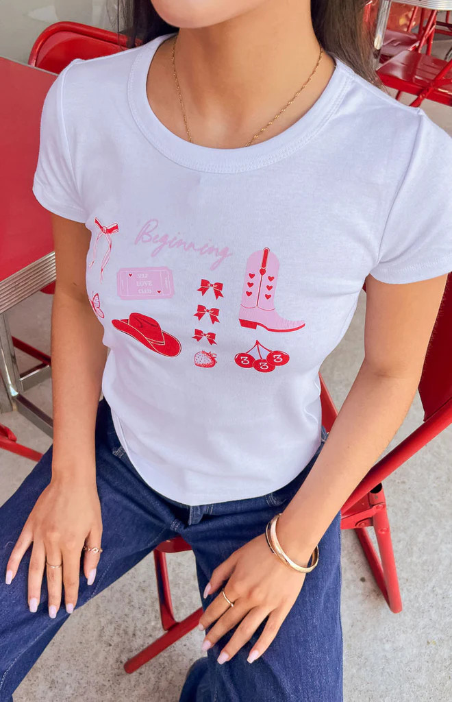 Self Love Club White Tee | Beginning Boutique (AU)