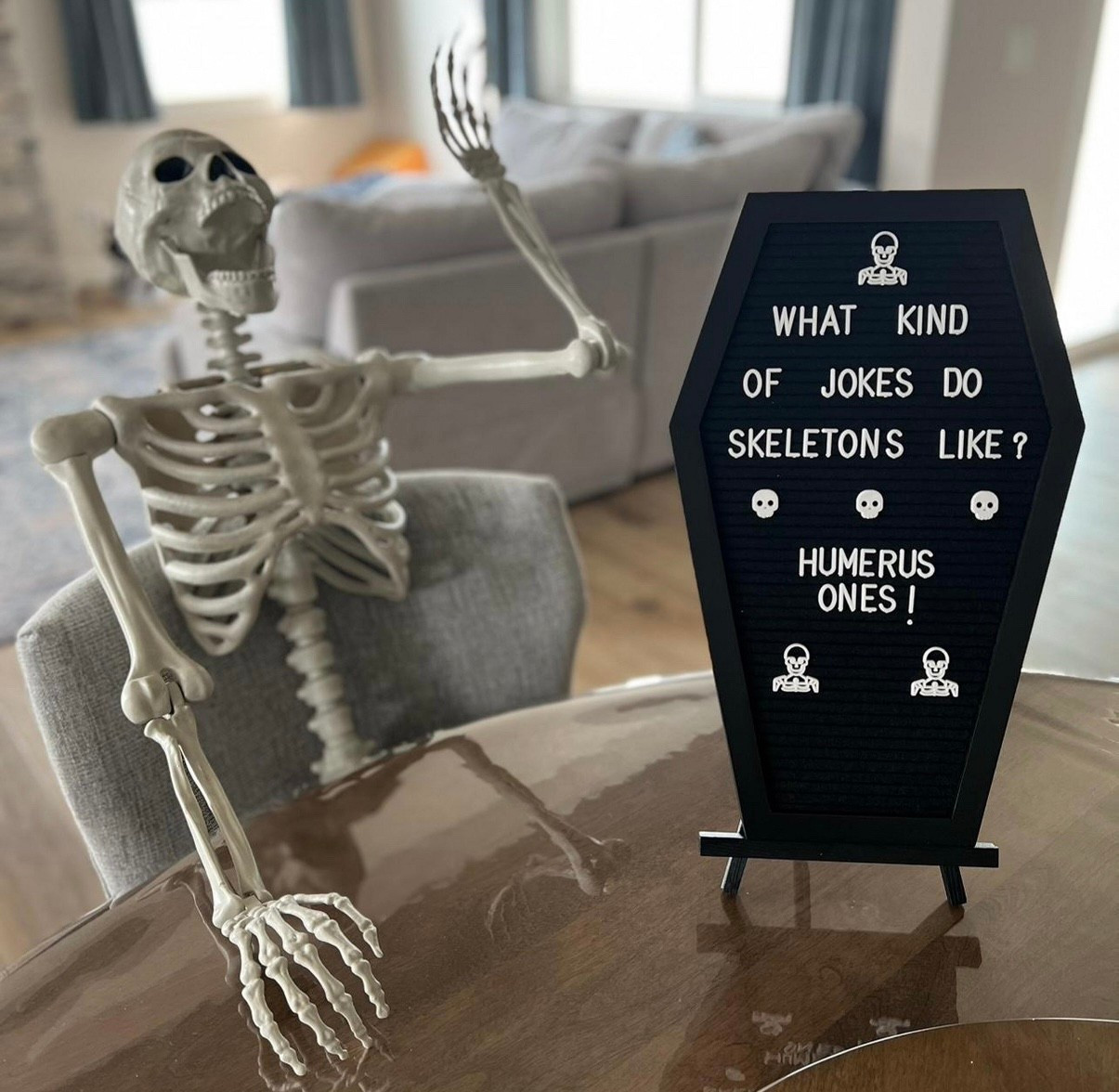 Bought a 60” skeleton on impulse today because it was 50% off… and honestly? Zero regrets 💀😂 Life’s too short not to do things that make you smile  🎃
PSA: Target’s insane today — 50% off Halloween decor + 40% off kids’ toys & activities 🛒✨ #TargetFinds #LTKHome #HalloweenDecor

#LTKSeasonal #LTKSaleAlert #LTKHalloween