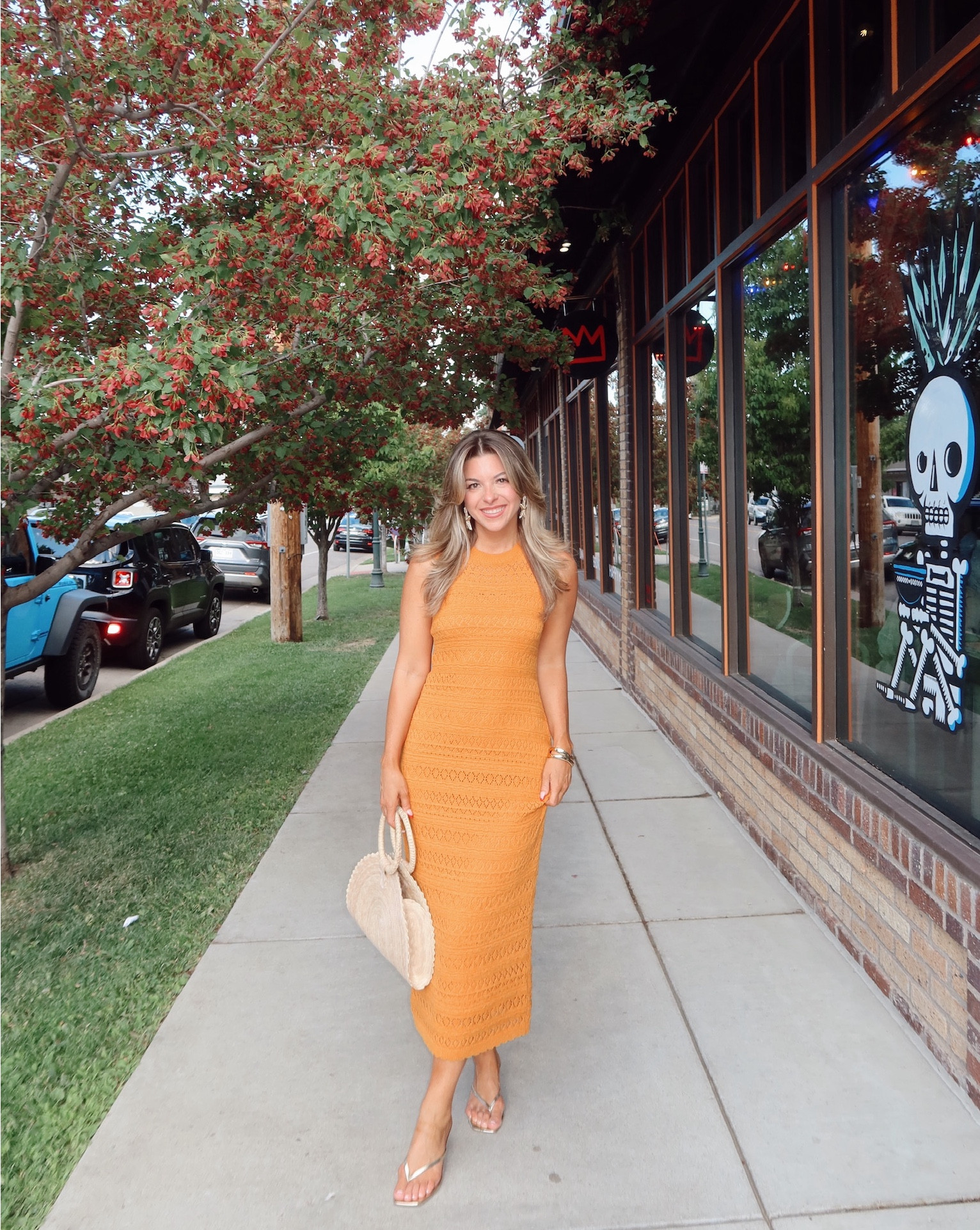 Orange crochet sleeveless midi dress Express summer party and resortwear dress wearing an XS

Revolve code: tulip

Wedding guest
Resortwear
Summer dress
Date night
Vacation
Dinner dress

#LTKWedding #LTKStyleTip #LTKParties