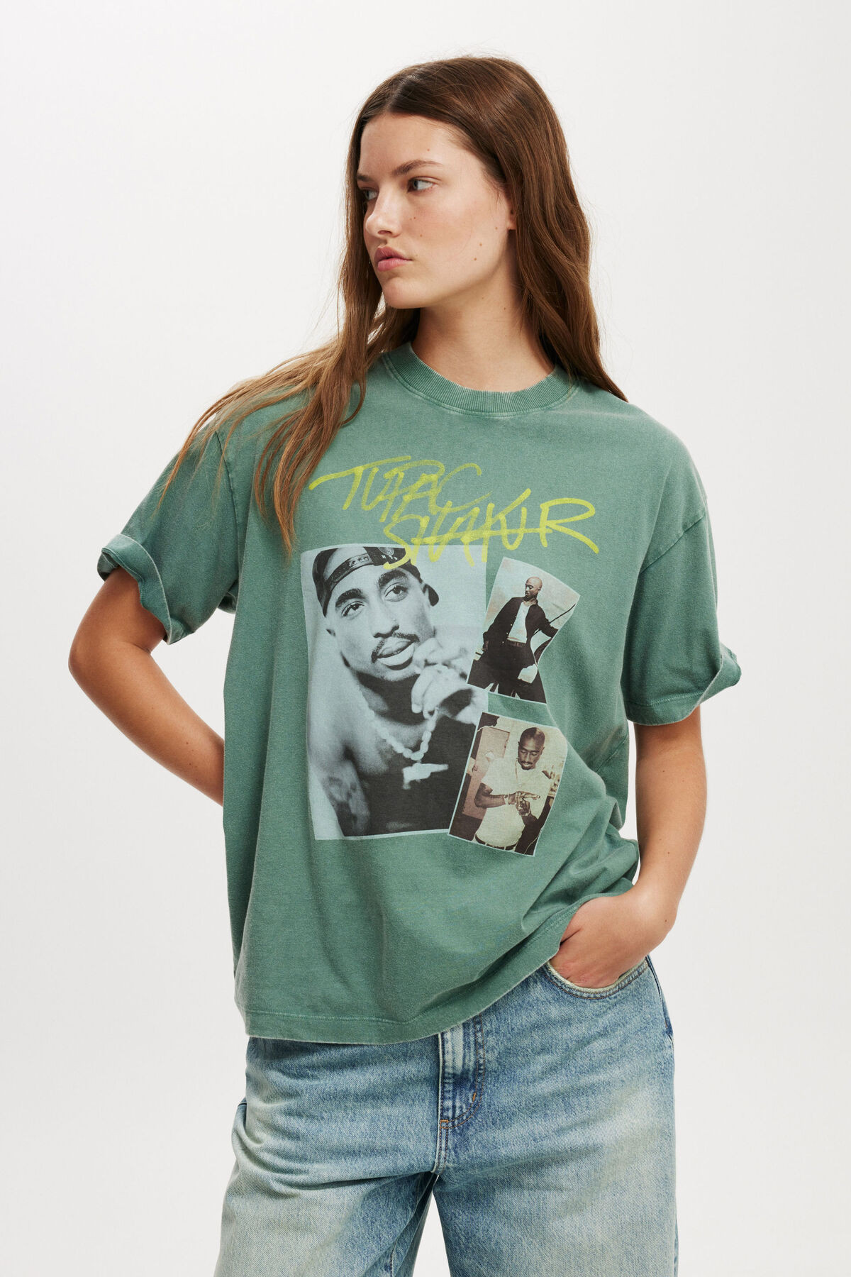 Tupac Music Boxy Graphic Tee | Cotton On (US)