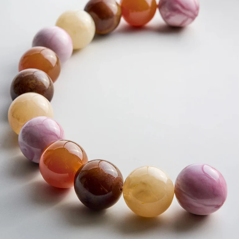 Jane Beaded Necklace - Brown Multi Bead | BaubleBar
