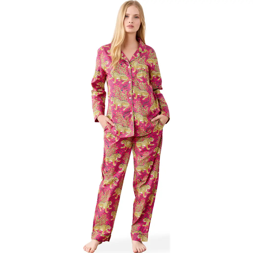 Printfresh Long PJ Set in Hot Pink at Nordstrom, Size X-Small | Nordstrom
