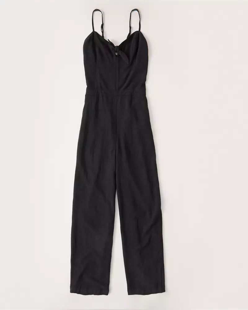 Tie-Front Jumpsuit | Abercrombie & Fitch US & UK