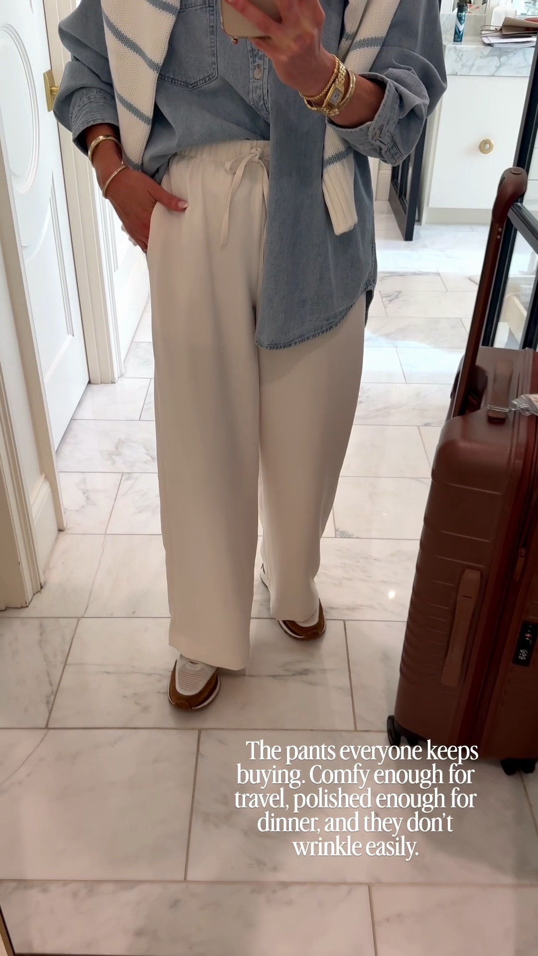 The Aritzia pants everyone keeps buying! They’re comfy and don’t wrinkle easily. I’ve worn these to the airport countless times!

#LTKootd #LTKOver40 #LTKTravel