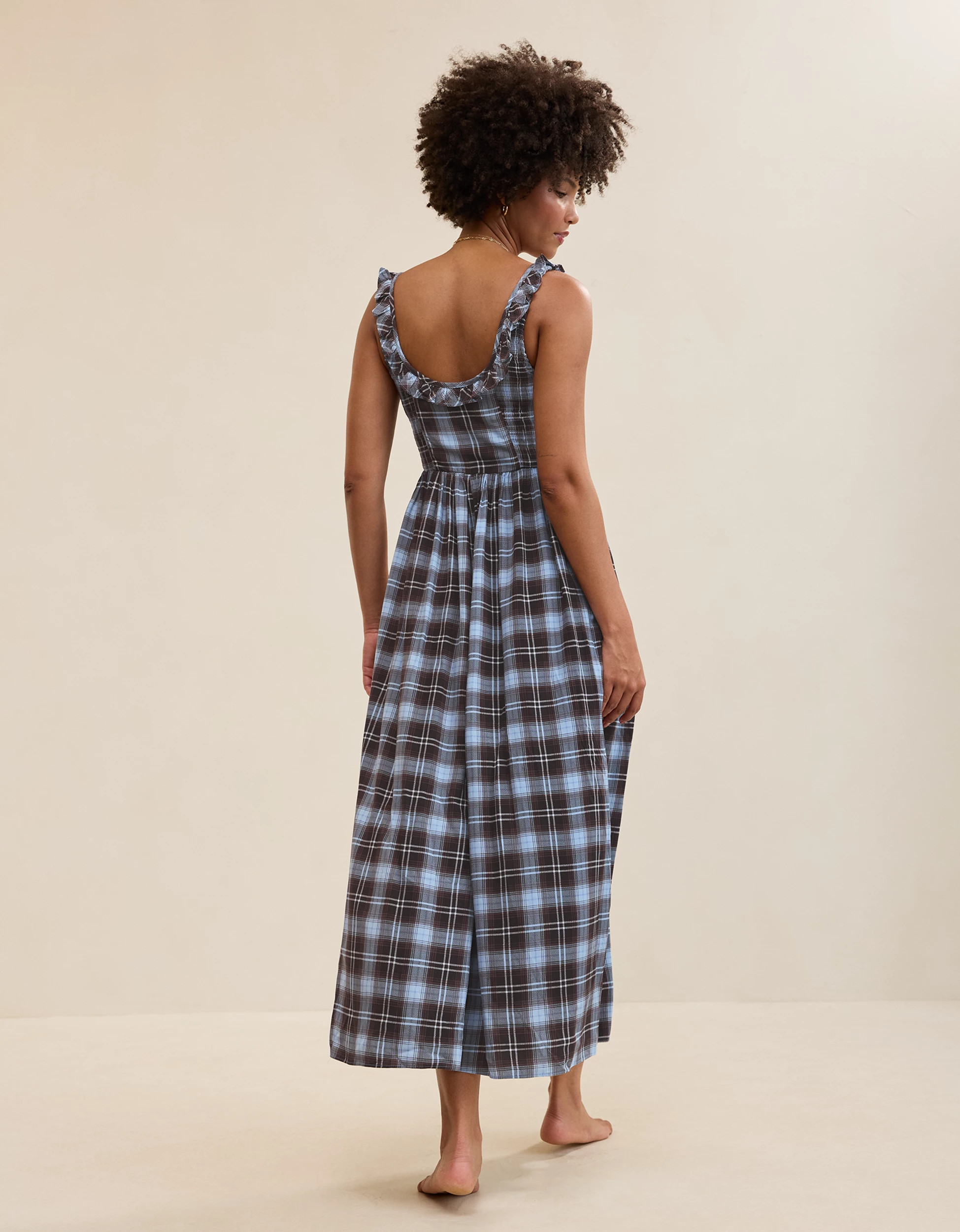 Aerie Happy & Drapey Side Smocked Dress | American Eagle Outfitters (US & CA)