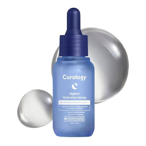 Curology Hydro+ Hydration Serum, Hyaluronic Acid-5 Complex Hydrating Face Serum, Visibly Plumping, Smoothing Skin Care, 1 fl oz | Amazon (US)