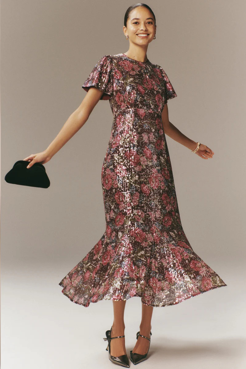 Floral Sequin Elodie Dress | Tuckernuck (US)