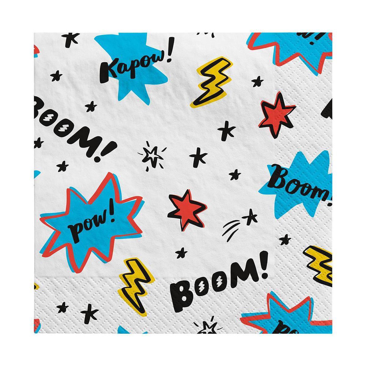 20ct Superhero Pow Lunch Paper Napkins - Spritz™ | Target