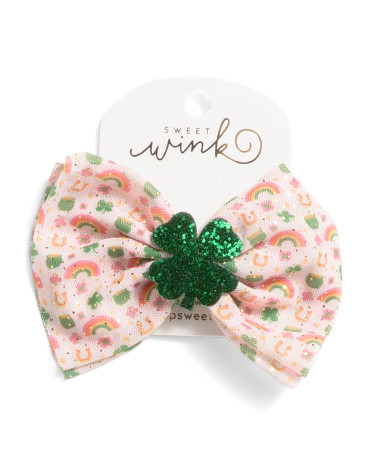 Lucky Doodle St. Patrick's Day Tulle Bow Clip | Gifts For Kids | Marshalls | Marshalls