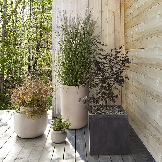 Ronan Ficonstone Indoor/Outdoor Planters | West Elm (US)