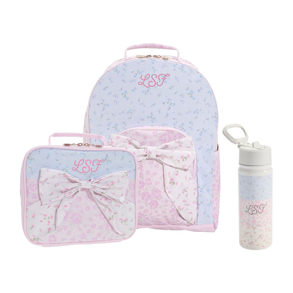 Gear-Up LoveShackFancy Prairie Bow Backpack & Cold Pack Lunch Bundle, Set of 3 | Pottery Barn Teen