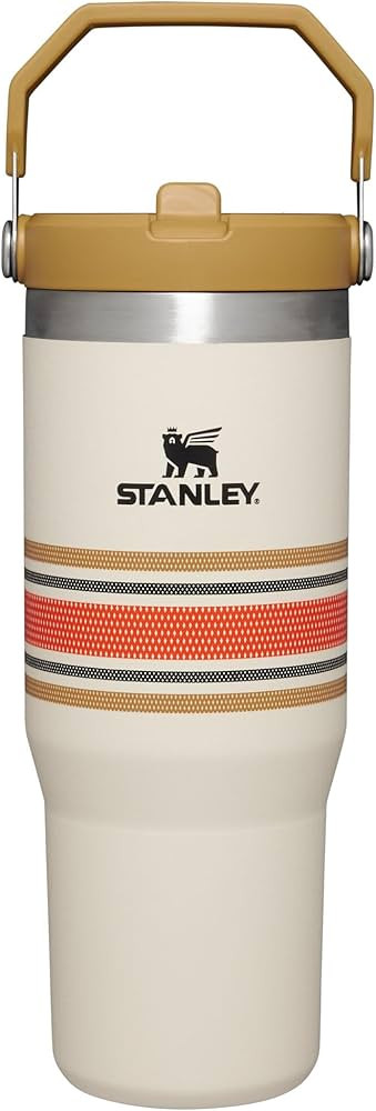 Stanley IceFlow Stainless Steel Tumbler - Vacuum Insulated Water Bottle for Home, Office or Car Reusable Cup with Straw Leak Resistant Flip Cold for 12 Hours or Iced for 2 Days, Cream Mesh, 30OZ | Amazon (US)