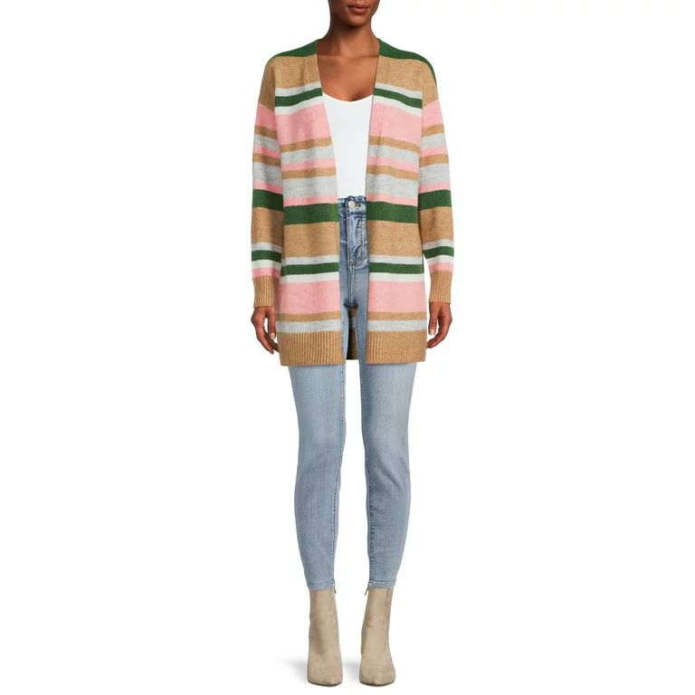 Time and Tru Women's Open Cardigan - Walmart.com | Walmart (US)