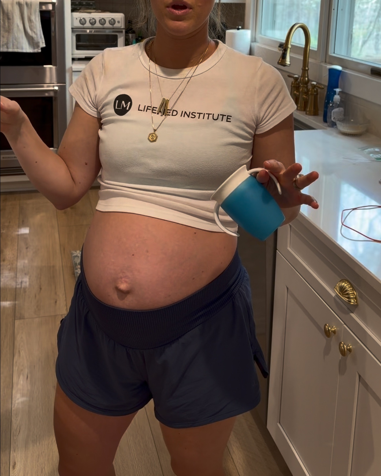 Favorite workout/lounge shortswi to built-in compression shorts. Great for before and after pregnancy  