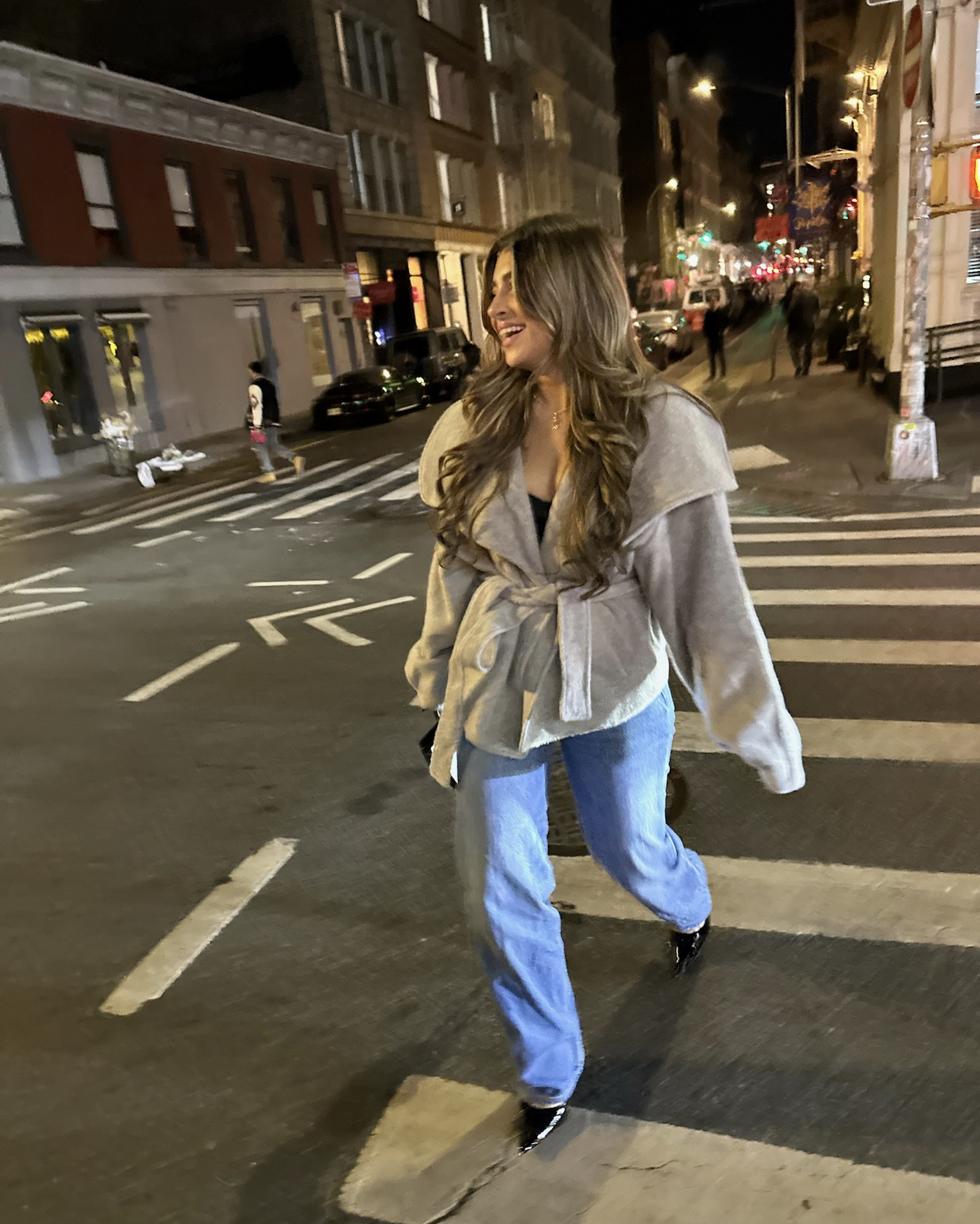 this cozy wrap jacket is perfect to throw on to transition from day to night! 

#LTKShoeCrush #LTKItBag #LTKStyleTip