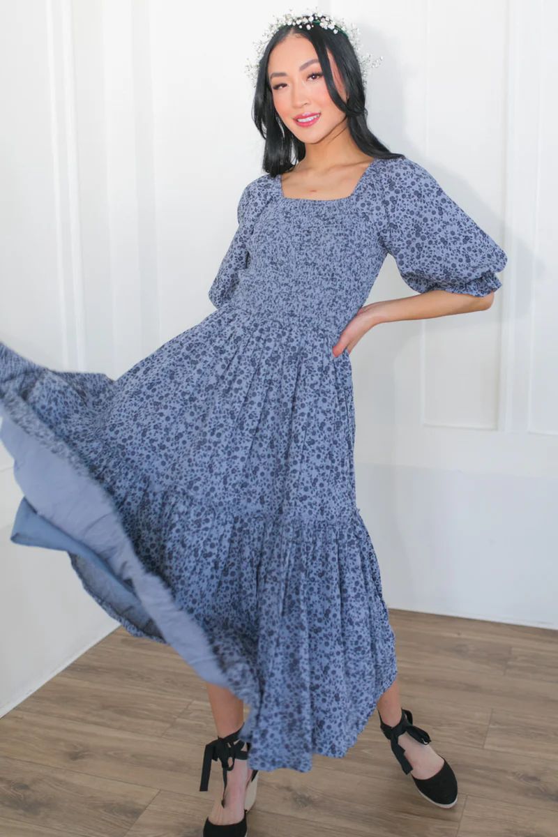 Madeline Dress in Navy | Ivy City Co