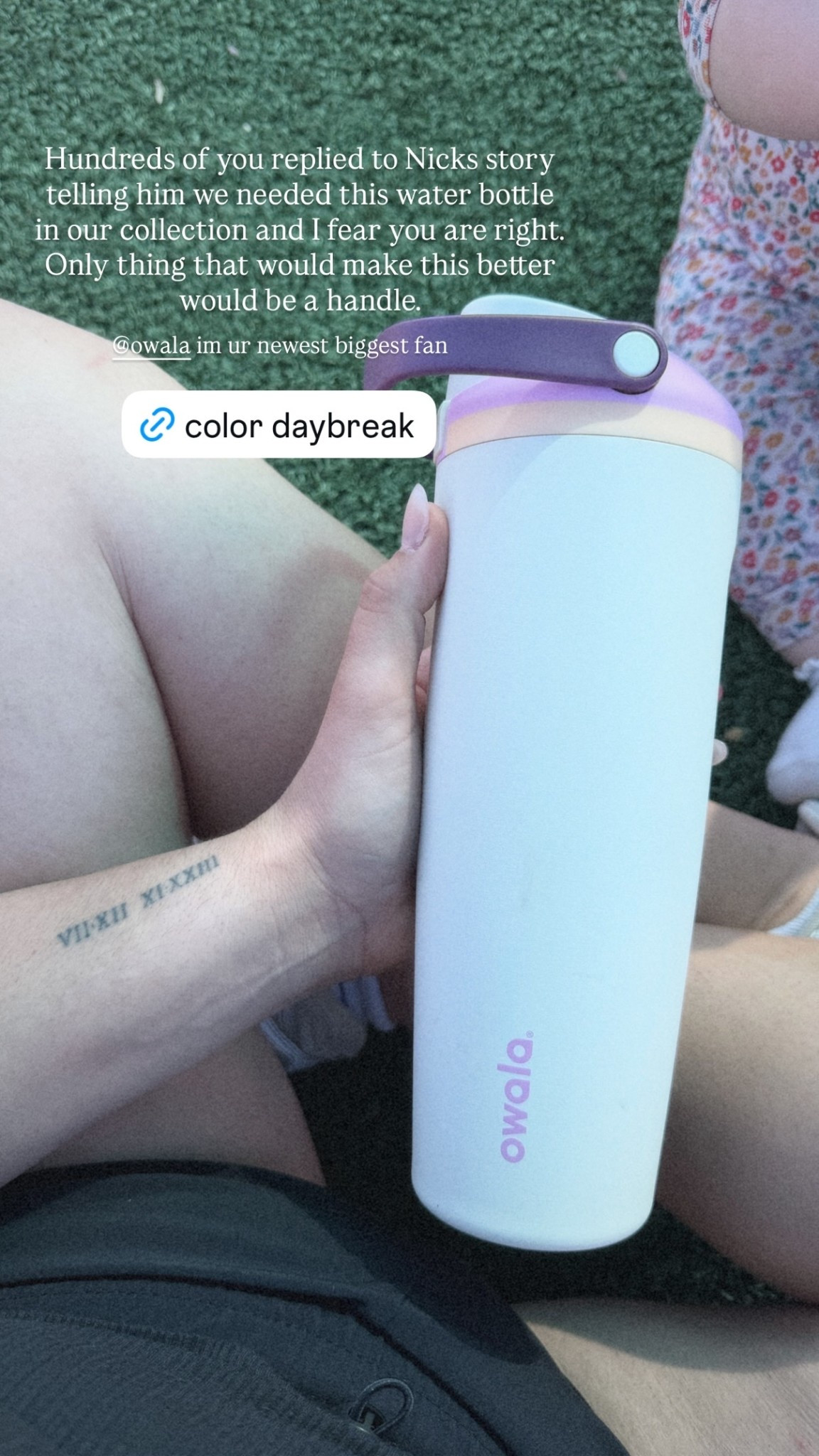 Hundreds of you replied to Nicks story telling him we needed this water bottle in our collection and I fear you are right. Only thing that would make this better would be a handle.  @owala im ur newest biggest fan