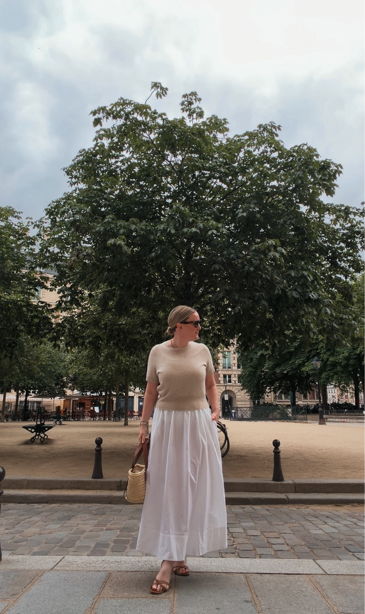 Summer outfit in Paris
White midi skirt
Paris summer style
Cotton skirt outfit

#LTKSaleAlert #LTKSeasonal #LTKOver40