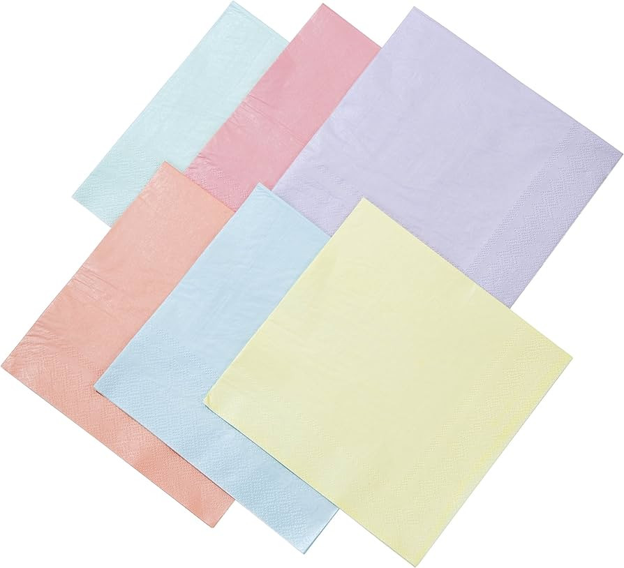 Talking Tables Paper Pastel Party Napkins | Ideal for Girls Birthday Party, Afternoon Tea, Bachel... | Amazon (US)