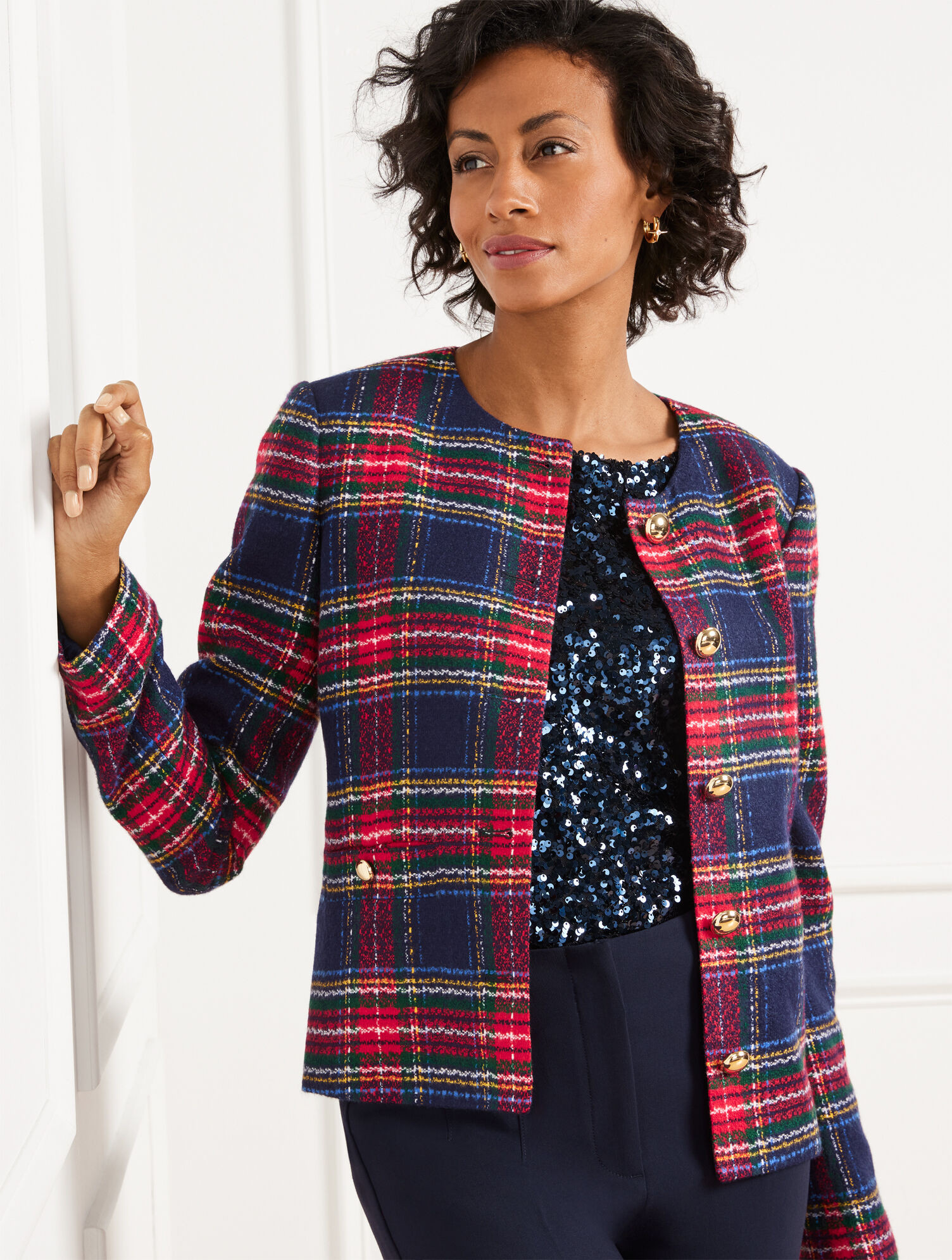 Tweed Jacket - Glee Plaid | Talbots