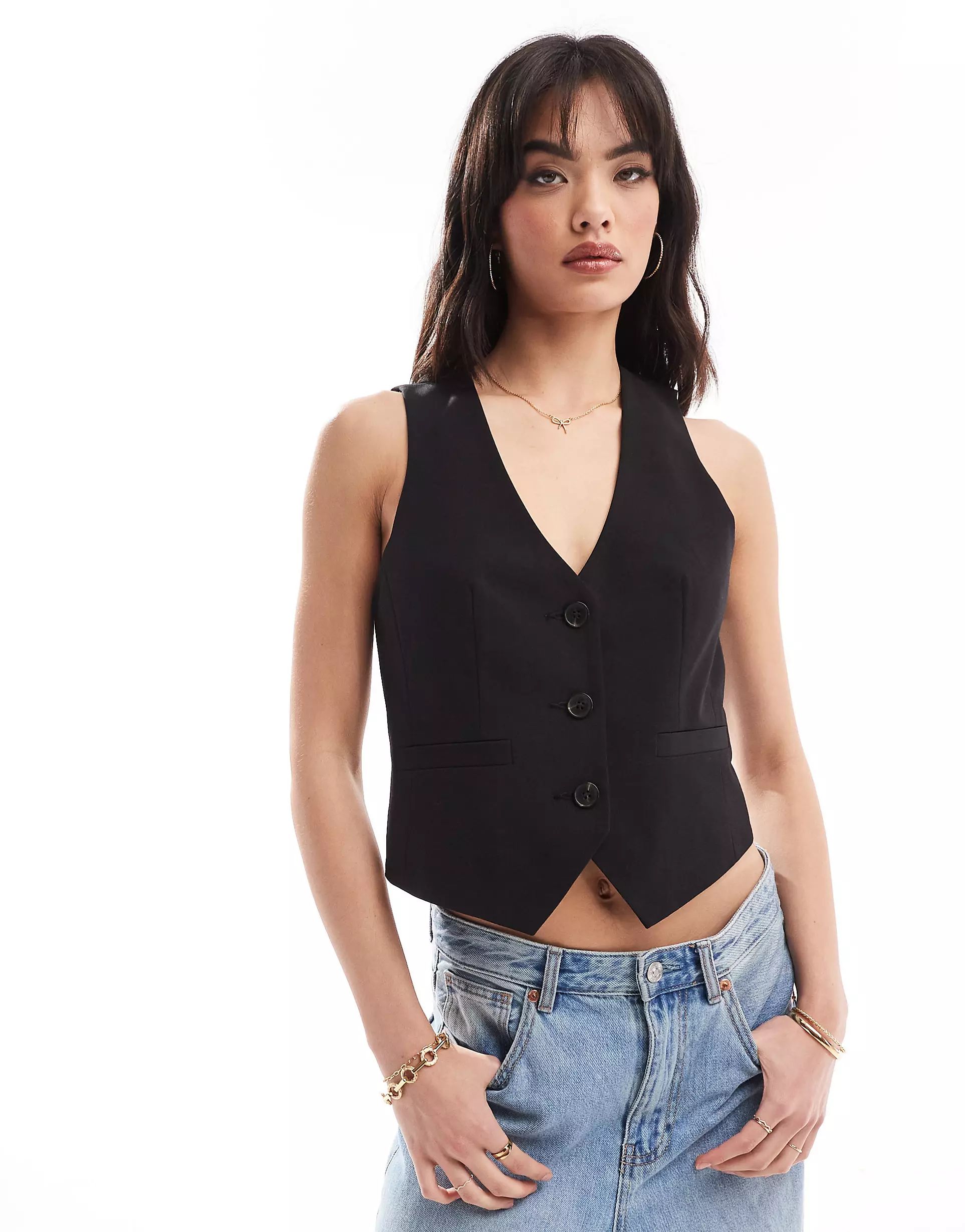 ASOS DESIGN vest in black | ASOS (Global)