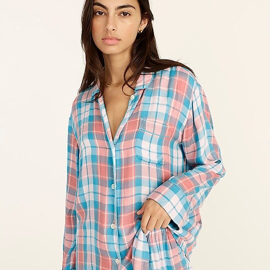 Flannel long-sleeve pajama set in plaidItem AZ987 
 
 
 
 
 There are no reviews for this product... | J.Crew US