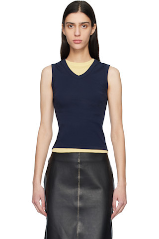 Navy Jill Tank Top | SSENSE
