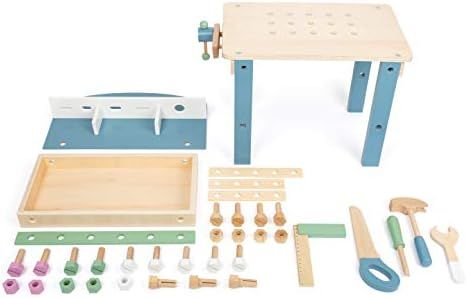 small foot Wooden Toys Compact Nordic Workbench Complete playset Designed for Children Ages 3+ Ye... | Amazon (CA)