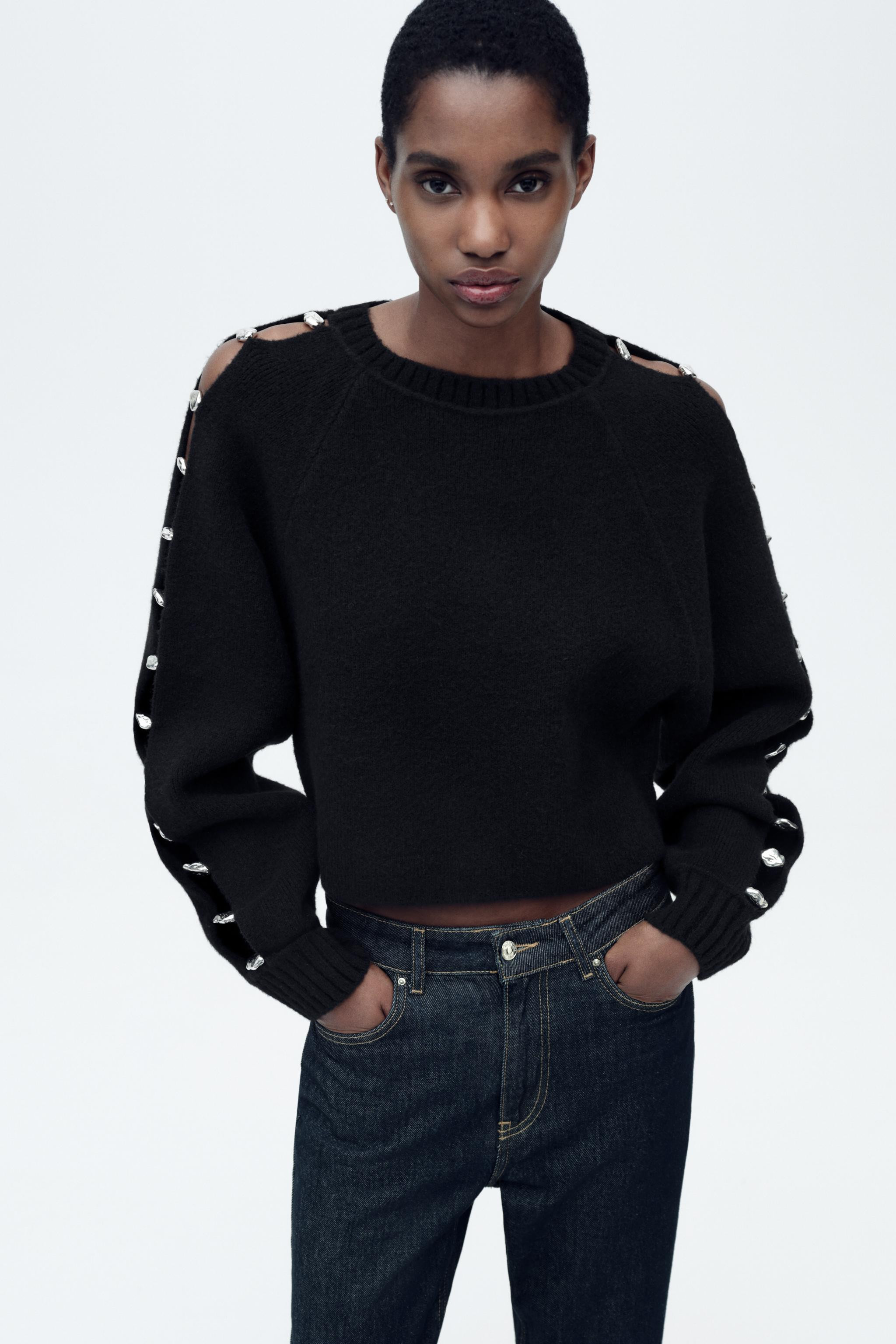PULLOVER IN MAGLIA CON SFERE | Zara IT