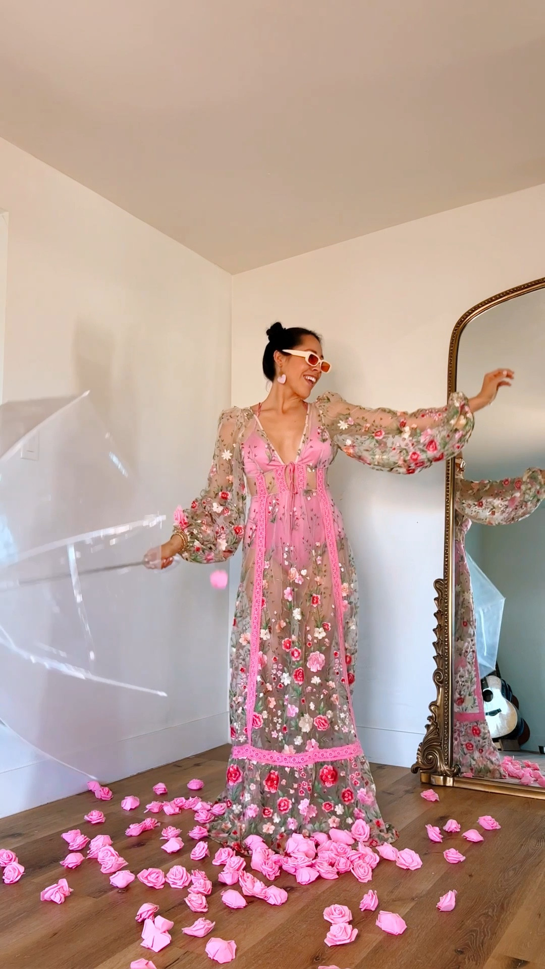 Sheer floral maxi dress for spring 

#LTKSeasonal #LTKFestival #LTKWatchNow