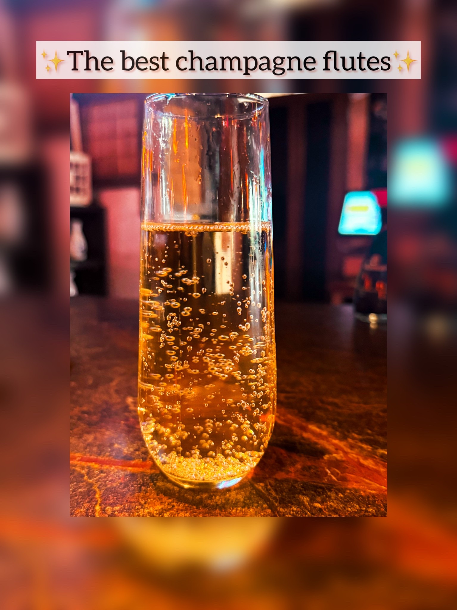 Obsessed with these glass stemless champagne flutes ✨🥂🍾