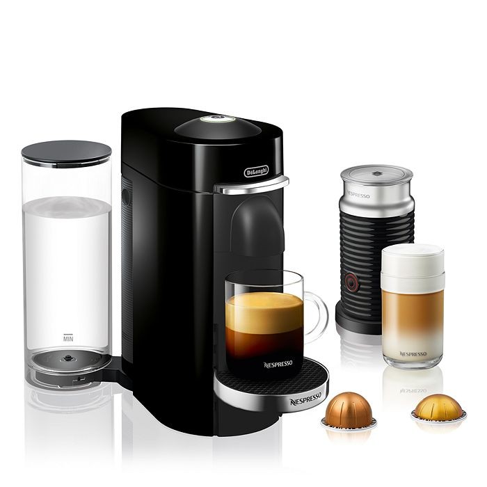VertuoPlus Deluxe by De'Longhi with Aeroccino Milk Frother, Classic Black | Bloomingdale's (US)