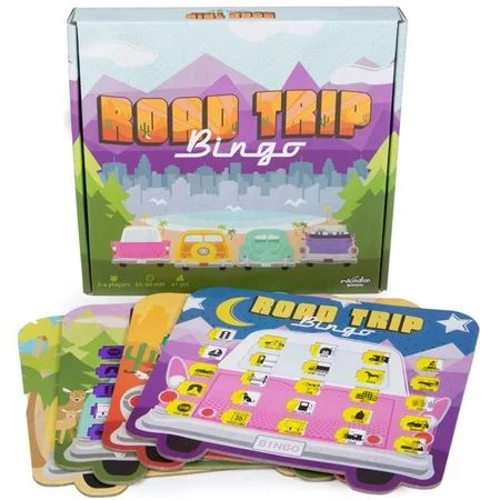 Road Trip Bingo Travelling Board Game for Families and Kids on Road Trips | Walmart (US)