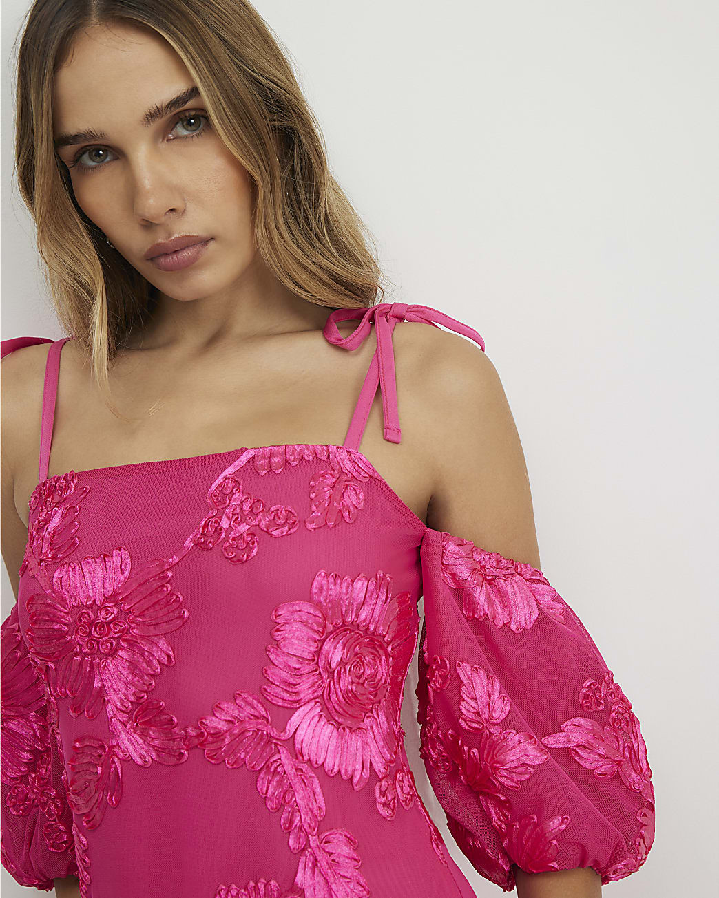 Pink Cornelli Maxi Dress | River Island UK & IE