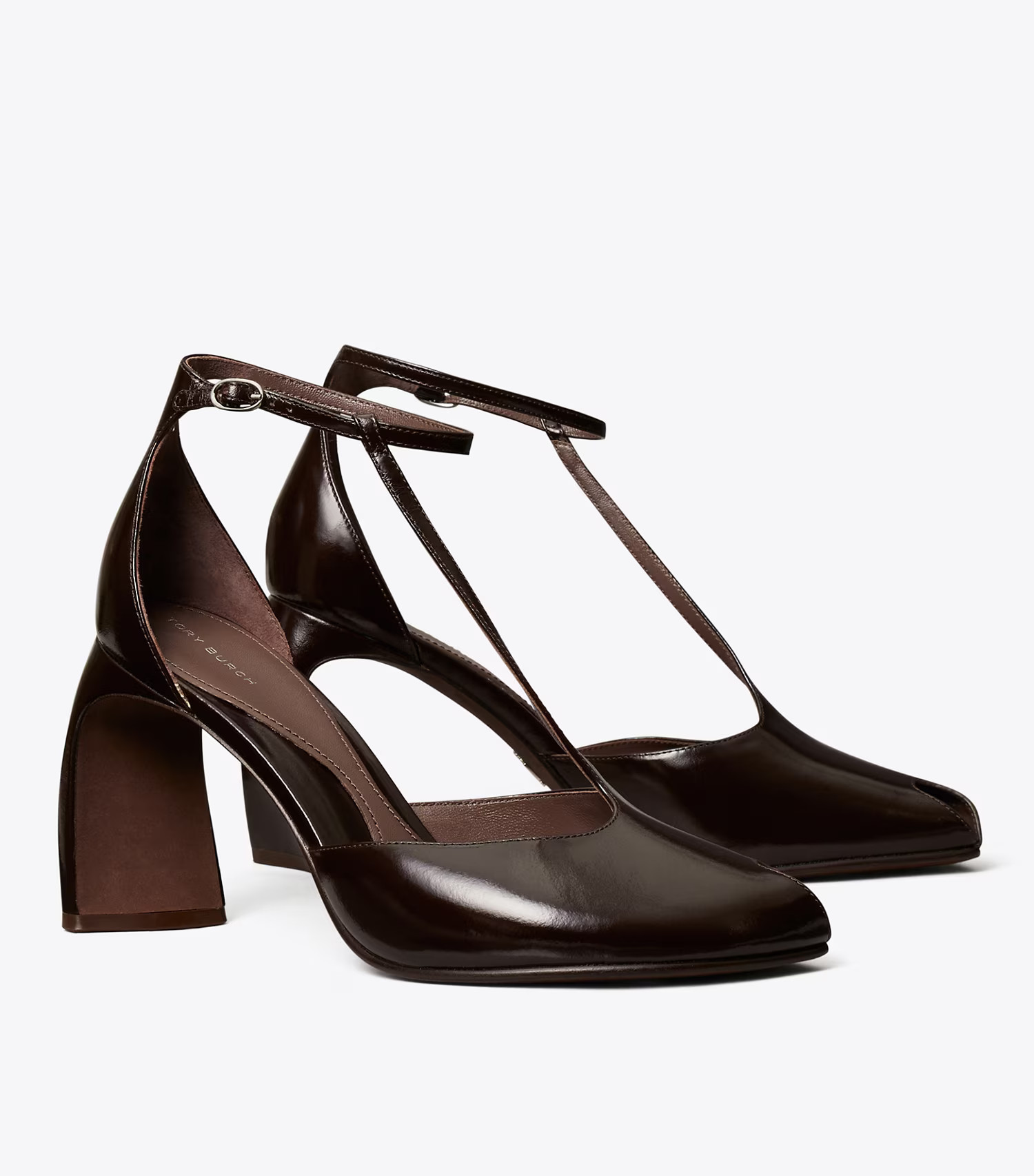 Peep-Toe T-Strap Heeled Sandal: Women's Designer Heels | Tory Burch | Tory Burch (US)