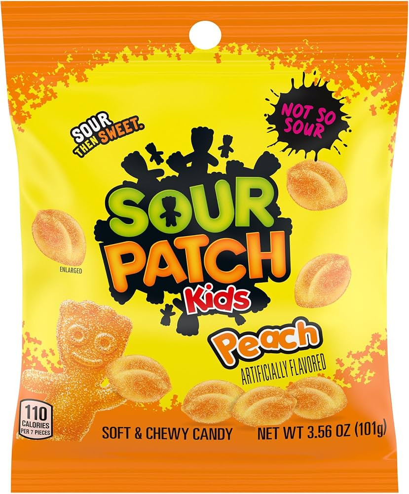SourPatch Kids Peach, 3.56 Ounce Bags (Pack of 1) | Amazon (US)