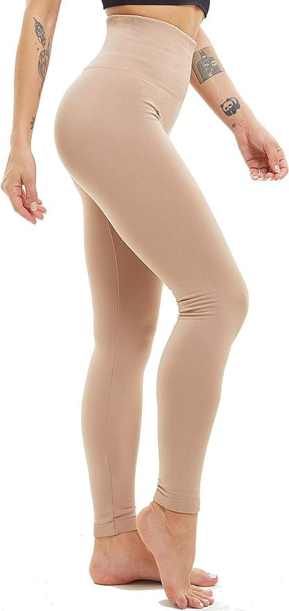 LUOYANXI Fleece Lined Leggings Women Thick High Waisted Winter Warm Leggings | Amazon (US)