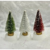 Miniature Sparkle Pine Trees - Your Choice -Christmas Miniatures -Outdoor Cake Toppers | Etsy (US)