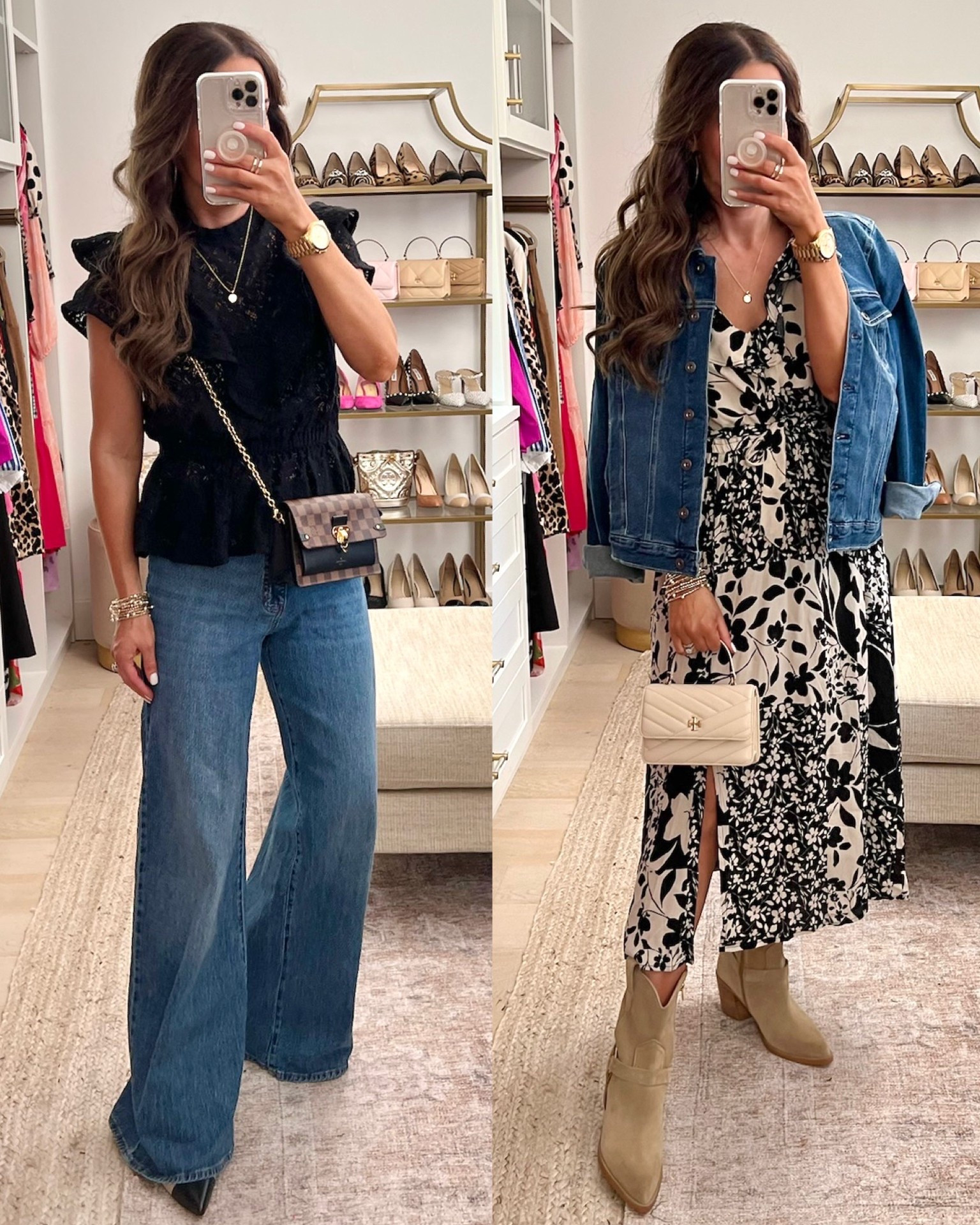 Wearing size S. Size down one in jeans 