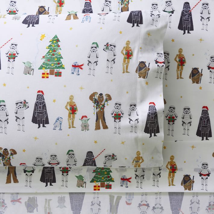 Star Wars™ Holiday Organic Sheet Set | Pottery Barn Teen